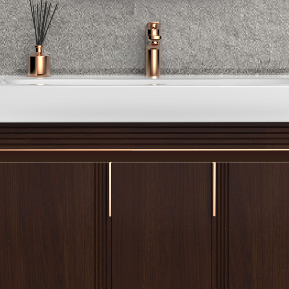 BC6036-090  (沉香棕)實(shí)木浴室柜